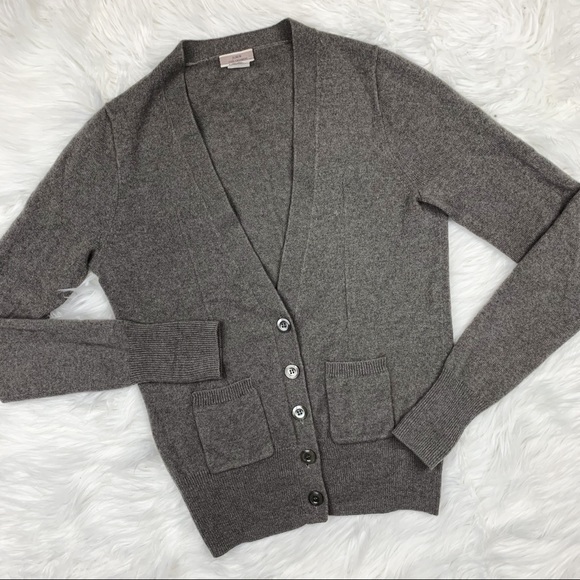 J. Crew Sweaters - J. Crew | Cashmere Cody Taupe Cardigan